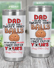 Father'S Day 2021 Dear Dad Of All The Balls In The World I'M Glad That I Came Out Of Yours From Swimming Champion Ball Tumbler, Father'S Day Gift, Funny Ball, Idea For Travelling Camping Tumbler
