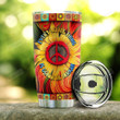 Personalized Sunflower Hippie Tumbler Cup Every Little Thing Is Gonna Be Alright Stainless Steel Insulated Tumbler 20 Oz Great Customized Gifts For Birthday Christmas Thanksgiving Travel Tumbler