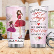 Personalized Custom Name Mother & Daughter Stainless Steel Tumbler, Tumbler Cups For Coffee Or Tea, Great Gifts For Thanksgiving Birthday Christmas