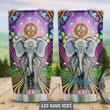 Mandala Elephant Personalized Tumbler Cup Steel Insulated Tumbler 20 Oz Tumbler For Coffee/ Tea With Lid Great Gifts For Birthday Christmas Thanksgiving Best Gifts For Elephant Lovers