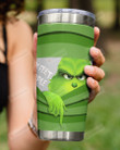 6 Feet People, Grinch Pulling The Curtain Stainless Steel Tumbler Cup For Coffee/Tea