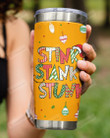 Orange Stink Stank Stunk Christmas Stainless Steel Tumbler Cup For Coffee/Tea