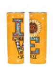 Love Agriculture Sunflower Stainless Steel Tumbler, Tumbler Cups For Coffee/Tea