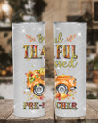 Greatful Thankful Blessed Pre-K Teacher Car Stainless Steel Tumbler, Tumbler Cups For Coffee/Tea