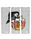 Halloween Trick Or Teach 4th Grade Teacher Stainless Steel Tumbler, Tumbler Cups For Coffee/Tea