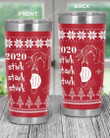 Personalized Custom Date, Stink stank Stunk White Mask On Tree Stainless Steel Tumbler Cup For Coffee/Tea