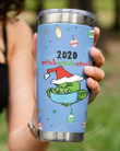 Personalized Custom Date Stink Stank Stunk, Portrait Grinch Stainless Steel Tumbler Cup For Coffee/Tea