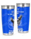 I'm A Husband To A Beautiful Wife With Wings Stainless Steel Tumbler, Tumbler Cups For Coffee/Tea