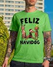 Feliz Navidog Vizsla Short-Sleeves Tshirt, Pullover Hoodie, Great Gift For Thanksgiving Birthday Christmas