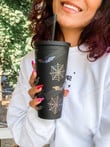 Bats and Spiders Matte Halloween Tumbler Stainless Steel Tumbler, Tumbler Cups For Coffee/Tea