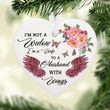 Idea for Women - I'm Not A Widow I'm A Wife to A Husband with Wings Ornament