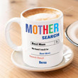 Customizable Personalized Funny Mother Search Best Mom Mugs Thank You Mugs Happy International Women's Day 3/8 Holiday Birthday Gifts To My Mom Sisters Mother In Law Daughter In Law Ceramic Mugs