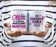 I'm A Proud Mom Of A Freaking Awesome Hunter Mug Gifts For Mom, Her, Mother's Day ,Birthday, Anniversary Ceramic Changing Color Mug 11-15 Oz