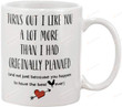 Turns Out I Like You A Lot More Than I Had Originally Planned Mug, Funny THE BEST COCK EVER Chicken For Couple Lover Valentines Day Gifts Ceramic Coffee Mug - printed art quotes Mug