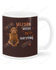 Vizsla Kisses Fix Everything White Mugs Ceramic Mug 11 Oz 15 Oz Coffee Mug, Great Gifts For Thanksgiving Birthday Christmas