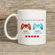 Personalized Name I Will Always Be Your Player Two Game Controllers Mug Gift For Gamer Boyfriend Husband For Father's Day Birthday Anniversary 11 Oz 15 Oz Coffee Mug