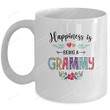 Personalized Happiness Is Being A Grammy For The First Time Coffee Mug For Mom, Best Mom Ever Gifts, Cup For Mother's Day, Birthday 11 Oz 15 Oz Ceramic Mug