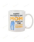 Jeans Happy Mother's Day Mom Thanks For The Awesome Genes Ceramic Mug Great Customized Gifts For Birthday Christmas Thanksgiving Mother's Day 11 Oz 15 Oz Coffee Mug