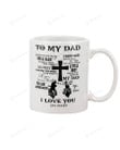 Personalized To My Dad Mug Motorbike Cross I Will Always Be Your Little Boy And You Will Always Be My Dad Coffee Mug