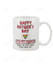 Mother Day Mug Happy Mother's Day LGBT To My Moms Because I'm Lucky Enough To Have Two Of You Special Gifts Form LGBT Mom From Daughter Son For Mother's Day Coffee Mug Ceramic Mug