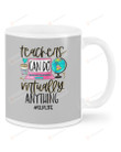 SLP Life Hashtag, Teachers Can Do Virtually Anything, Screen Gray Mugs Ceramic Mug 11 Oz 15 Oz Coffee Mug