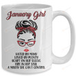 January Girl Girl Hated By Many Loved By Plenty Heart On Her Sleeve Fire In Her Soul A Mouth She Can't Control Leopard Women Mug Gifts For Birthday, Anniversary Ceramic Coffee Mug 11-15 Oz