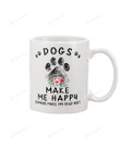 Dogs Make Me Happy Humans Make My Head Hurt White Mugs Ceramic Mug Best Gifts For Dog Lovers Pet Lovers Dog Owners 11 Oz 15 Oz Coffee Mug