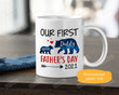 Personalized Bear Our First Father's Day 2021 Ceramic Mug Great Customized Gifts For Birthday Christmas Thanksgiving Anniversary Father's Day 11 Oz 15 Oz Coffee Mug