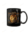 Personalized Mother To My Dear Son In Law Lion Mug Gifts For Birthday, Anniversary Customized Name Ceramic Coffee 11-15 Oz