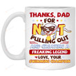 Thanks For Not Pulling Out From Swimming Champion White Mugs Ceramic Mug Great Customized Gifts For Birthday Christmas Thanksgiving Father's Day 11 Oz 15 Oz Coffee Mug