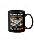 Your First Mistake Was Assuming U.S Veteran Mug Gifts For Birthday, Father's Day, Mother's Day, Anniversary Ceramic Coffee 11-15 Oz