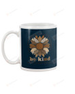 In A World Where You Can Be Anything, Be Kind Flower, 1st Grade Teacher Hashtag, Dark Blue Mugs Ceramic Mug 11 Oz 15 Oz Coffee Mug