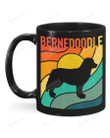 Bernedoodle Vintage Retro Dog Ceramic Mug Great Customized Gifts For Birthday Christmas Thanksgiving 11 Oz 15 Oz Coffee Mug