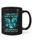 Never Walk Alone My Nephew Walks With Me Mug Gifts For Birthday, Father's Day, Mother's Day, Anniversary Ceramic Coffee 11-15 Oz