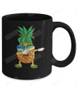 Dabbing Pineapple Sunglasses Aloha Beaches Hawaii Mug Gifts For Birthday, Anniversary Ceramic Coffee Mug 11-15 Oz
