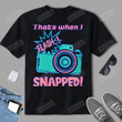 Womens Photographer Meme Old School Vintage Camera T-Shirt