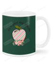 It's A Great Day To Learn, White Apple Mugs Ceramic Mug 11 Oz 15 Oz Coffee Mug