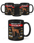 Anatomy Of A Vizsla Dogs Lovers Mugs Ceramic Mug 11 Oz 15 Oz Coffee Mug