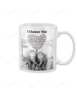 Elephant I Choose You Mug Gifts For Birthday, Thanksgiving Anniversary Ceramic Coffee 11-15 Oz