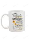 Personalized To My Granddaughter Sunflowers Ceramic Mug From Grandma Just Do Your Best Don't Be Afraid To Reach For The Sky Best Birthday Christmas Gifts