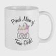 Proud Mom Of Twin Girls Mug Twin Mom Mug Mom Of Twins Gifts New Mom Gifts Best Gifts For Mother's Day Birthday Christmas