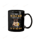Siamese Old Woman Mug Gifts For Cat Mom, Cat Dad , Cat Lover, Birthday, Thanksgiving Anniversary Ceramic Coffee 11-15 Oz