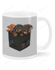 Dachshunds In Pocket White Mugs Ceramic Mug 11 Oz 15 Oz Coffee Mug, Great Gifts For Thanksgiving Birthday Christmas