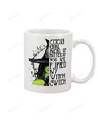 October Girl Mug, Buckle Up Buttercup You Just Flipped My Witch Switch Mug, Was Born In October Mug, Funny Halloween Birthday Gifts For October Girl, Women, Kids Ceramic Coffee 11 15 Mug