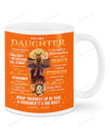Personalized To My Daughter, If Fate Whispered From Dad, Lioness And Dad Orange Mugs Ceramic Mug 11 Oz 15 Oz Coffee Mug