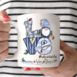 Personalized Love Abuela Life - Blue Gnome, Lights Mugs Ceramic Mug 11 Oz 15 Oz Coffee Mug