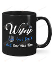 Blue - Wifey Married Mug, Happy Valentine's Day Gifts For Couple Lover ,Birthday, Thanksgiving Anniversary Ceramic Coffee 11-15 Oz