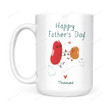 Personalized Happy Father's Day Funny Beans White Mugs Ceramic Mug Great Customized Gifts For Birthday Christmas Thanksgiving Father's Day 11 Oz 15 Oz Coffee Mug