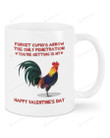 Forget Cupids Arrow Mug, Happy Valentine's Day Gifts For Couple Lover ,Birthday, Thanksgiving Anniversary Ceramic Coffee 11-15 Oz