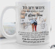 Personalized Gifts for wife - To My Wife Never Forget That I Love You  Ceramic coffee mug For Christmas, New Year, Graduation, Wedding, Birthday, Thanksgiving, Aniversary, Father's day, Mother's day